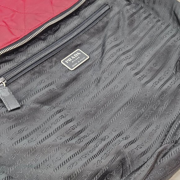 Prada Quilted Tessuto Nylon & Leather Tote Bag - Picture 8 of 16